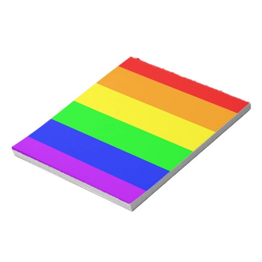 Regenbogenflagge Notizblock (Rotiert)