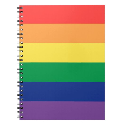 Regenbogenflagge Notizblock (Vorderseite)