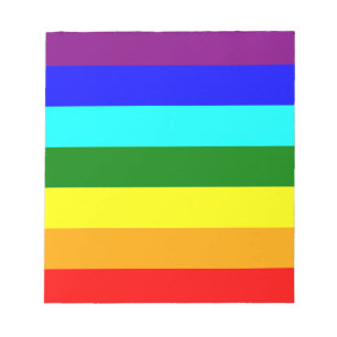 Regenbogenflagge Notizblock