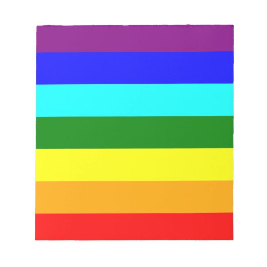 Regenbogenflagge Notizblock (Vorderseite)