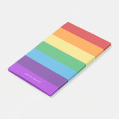 Regenbogenflagge Post-it Klebezettel (angewinkelt)