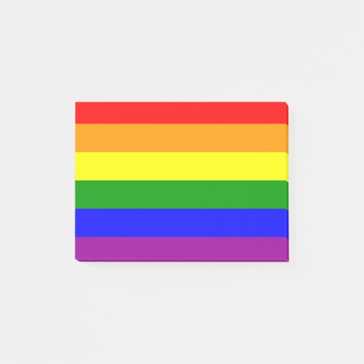 Regenbogenflagge Post-it Klebezettel (Vorderseite)