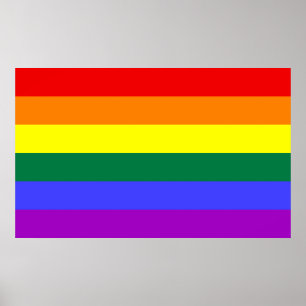 Regenbogenflagge Poster