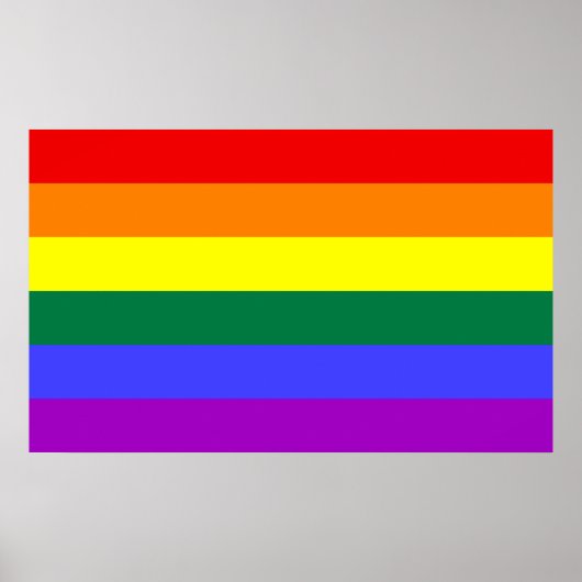 Regenbogenflagge Poster (Vorne)