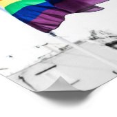 Regenbogenflagge Poster (Ecke)