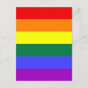 Regenbogenflagge Postkarte