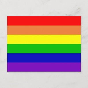 Regenbogenflagge Postkarte