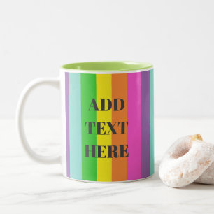 Regenbogenflagge Pride LGBTQ Zweifarbige Tasse