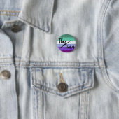 Regenbogenflagge Pronomen Pin they/them Button (Beispiel)