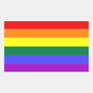 Regenbogenflagge Aufkleber Zazzle De