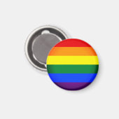 Regenbogenflagge & Regenbogen / LGBT Community Mag Magnet (Vorderseite/Rückseite)
