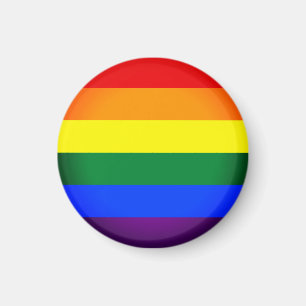 Regenbogenflagge & Regenbogen / LGBT Community Mag Magnet