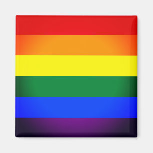 Regenbogenflagge & Regenbogen / LGBT Community Mag Magnet