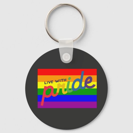 Regenbogenflagge Schlüsselanhänger (Vorderseite)