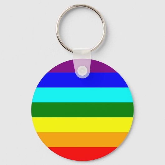 Regenbogenflagge Schlüsselanhänger (Vorderseite)