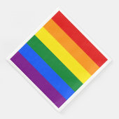 Regenbogenflagge Serviette (Ecke)