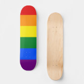 Regenbogenflagge Skateboard (Vorderseite)