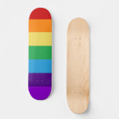 Regenbogenflagge Skateboard (Vorderseite)