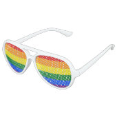 Regenbogenflagge Sonnenbrille (Schrägansicht)