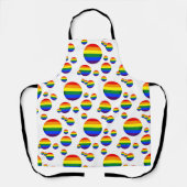 Regenbogenflagge & Stolz, LGBT-Koch Küche Schürze (Vorderseite)