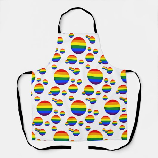 Regenbogenflagge & Stolz, LGBT-Koch Küche Schürze (Vorderseite)