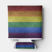 Regenbogenflagge (Stolz / Schwulenflagge) Dosenkühler (Rückseite)
