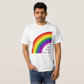 Regenbogenflagge Stolz T-Shirt (Vorne ganz)