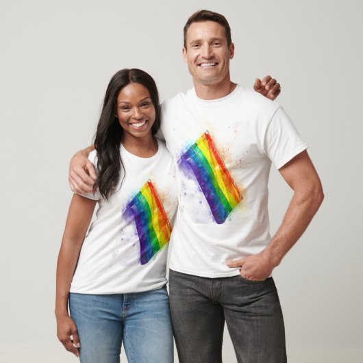 Regenbogenflagge T-Shirt (Unisex)