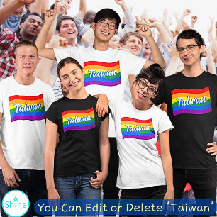 Regenbogenflagge Taiwan Taipei Gay Pride LGBT LGBT T-Shirt