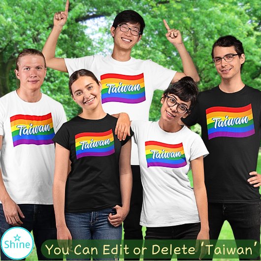 Regenbogenflagge Taiwan Taipei Gay Pride LGBT LGBT T-Shirt