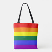 Regenbogenflagge Tasche (Rückseite)