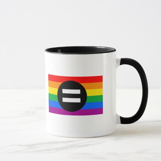 Regenbogenflagge Tasse (Rechts)