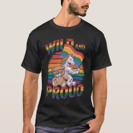 Regenbogenflagge Teddy Bär unicorn LGBTQ T-Shirt