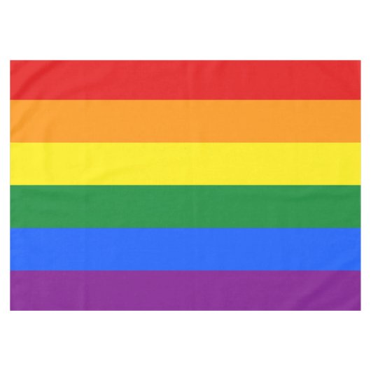 Regenbogenflagge Tischdecke (Vorderseite (Horizontal))