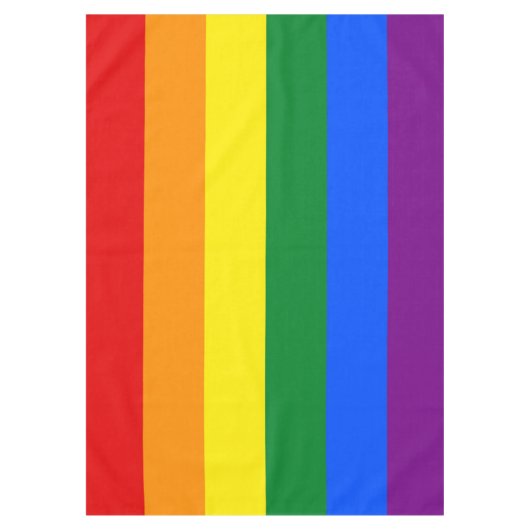 Regenbogenflagge Tischdecke (Vorderseite)