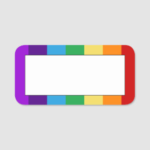 Regenbogenflagge Trockene Löschen Namensschild
