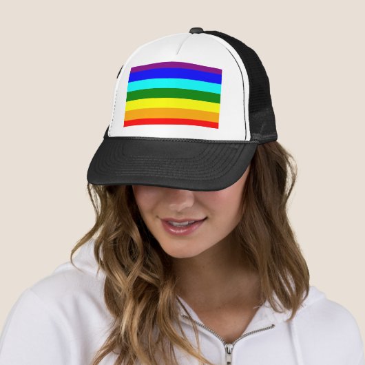 Regenbogenflagge Truckerkappe (Beispiel)