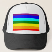 Regenbogenflagge Truckerkappe (Vorderseite)