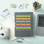 Regenbogenflagge und Aufkleber für den Pride / Her (iPad Hülle)