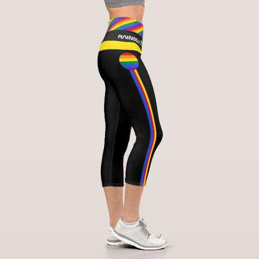 Regenbogenflagge und -stolz, LGBT-Community/Mode-W Capri Leggings (Rechts)