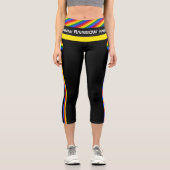 Regenbogenflagge und -stolz, LGBT-Community/Mode-W Capri Leggings (Vorderseite)