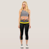Regenbogenflagge und -stolz, LGBT-Community/Mode-W Capri Leggings (Vorderseite)