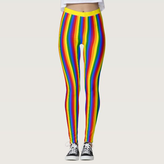 Regenbogenflagge und -stolz, LGBT-Gemeinschaft/Str Leggings (Vorderseite)