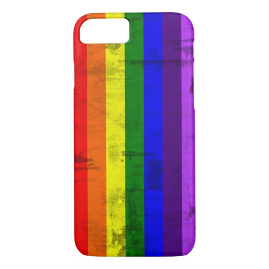 Regenbogenflagge Vintag Case-Mate iPhone Hülle (Rückseite)