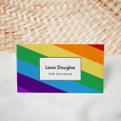 Regenbogenflagge Visitenkarte