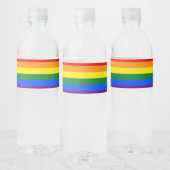 Regenbogenflagge Wasserflaschenetikett (Flaschen)