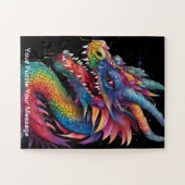 Regenbogenflame: Der Freundliche Drache Puzzle (Horizontal)