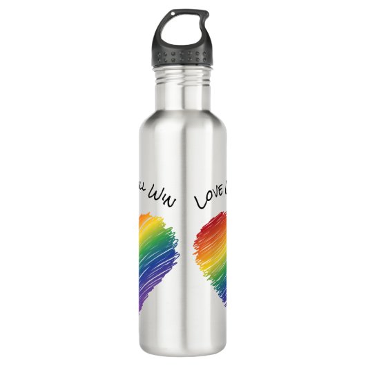 Regenbogenflasche Trinkflasche (Vorderseite)