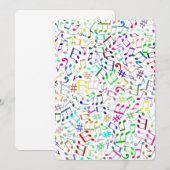 Regenbogenfliege Rockstar Einladung (Vorne/Hinten)