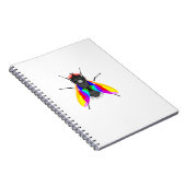 Regenbogenfliegen Notizblock (Rechte Seite)